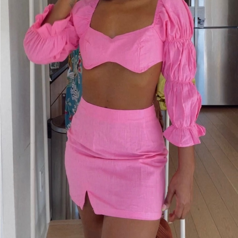 Pink two piece set co-rd